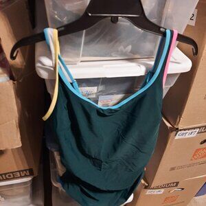 New TAG !  Popvil One Piece Swimsuit Push Up Bra MultiColor Size L